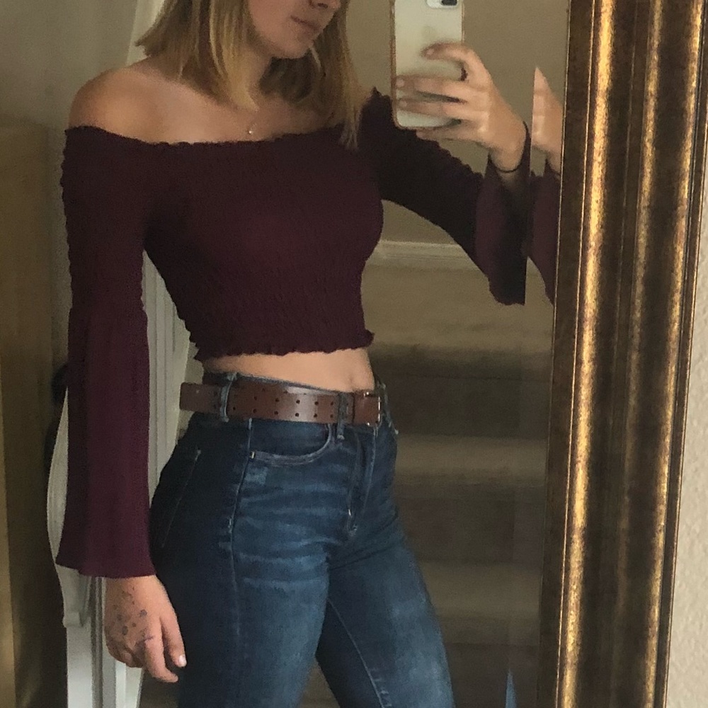 PacSun x L.A. Hearts ruffled crop top